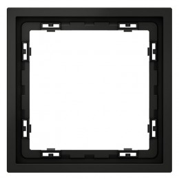Рамка 1-м S70 пластик. черн. матов. Voltum VLS100108