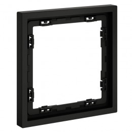 Рамка 1-м S70 пластик. черн. матов. Voltum VLS100108
