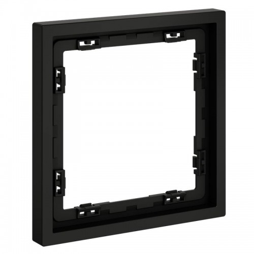 Рамка 1-м S70 пластик. черн. матов. Voltum VLS100108