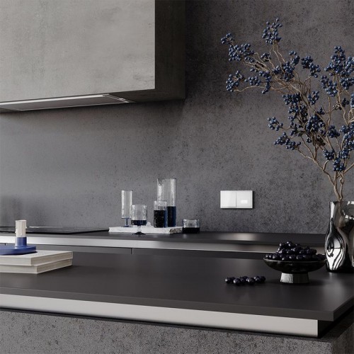 Рамка 2-м S70 пластик. бел. глянцевый Voltum VLS100201