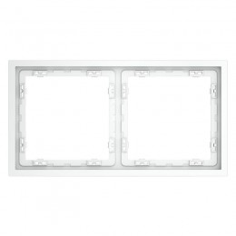 Рамка 2-м S70 пластик. бел. матов. Voltum VLS100202