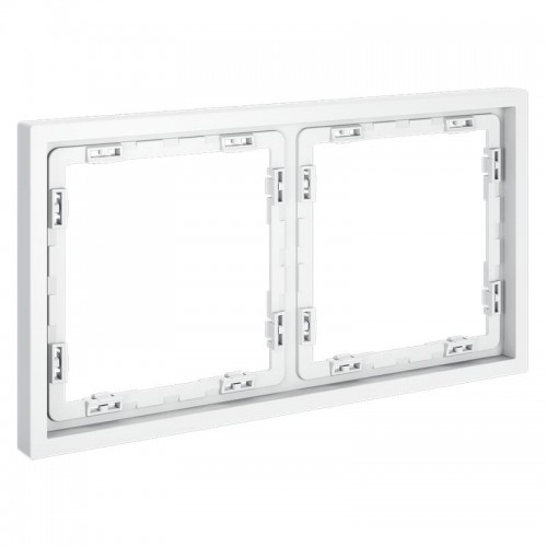 Рамка 2-м S70 пластик. бел. матов. Voltum VLS100202
