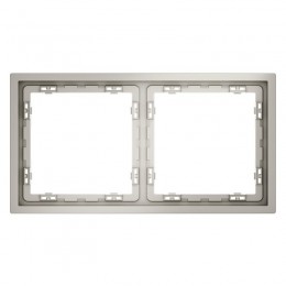 Рамка 2-м S70 пластик. кашемир Voltum VLS100203