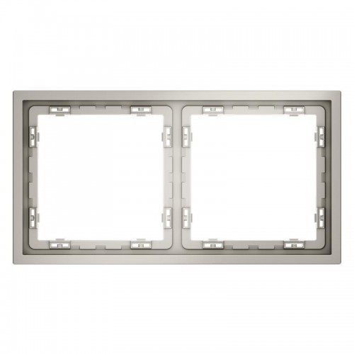Рамка 2-м S70 пластик. кашемир Voltum VLS100203