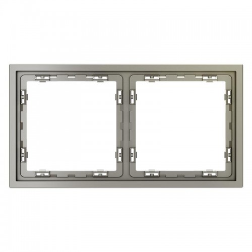 Рамка 2-м S70 пластик. шелк Voltum VLS100204