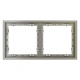 Рамка 2-м S70 пластик. шелк Voltum VLS100204