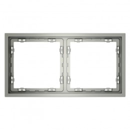 Рамка 2-м S70 пластик. сталь Voltum VLS100205
