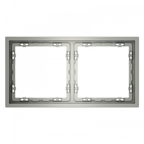 Рамка 2-м S70 пластик. сталь Voltum VLS100205