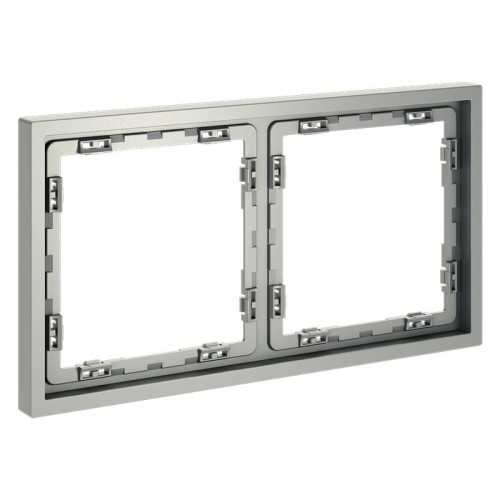 Рамка 2-м S70 пластик. сталь Voltum VLS100205