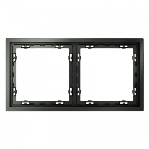 Рамка 2-м S70 пластик. титан Voltum VLS100206