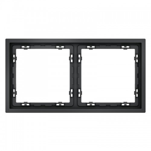 Рамка 2-м S70 пластик. графит Voltum VLS100207