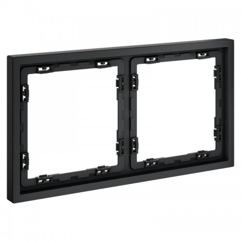 Рамка 2-м S70 пластик. графит Voltum VLS100207