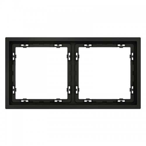 Рамка 2-м S70 пластик. черн. матов. Voltum VLS100208