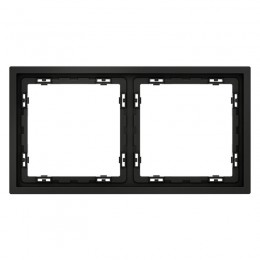 Рамка 2-м S70 пластик. черн. матов. Voltum VLS100208
