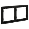 Рамка 2-м S70 пластик. черн. матов. Voltum VLS100208