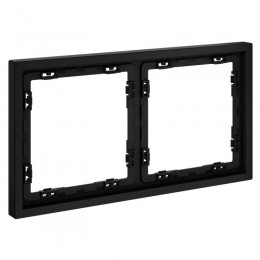 Рамка 2-м S70 пластик. черн. матов. Voltum VLS100208