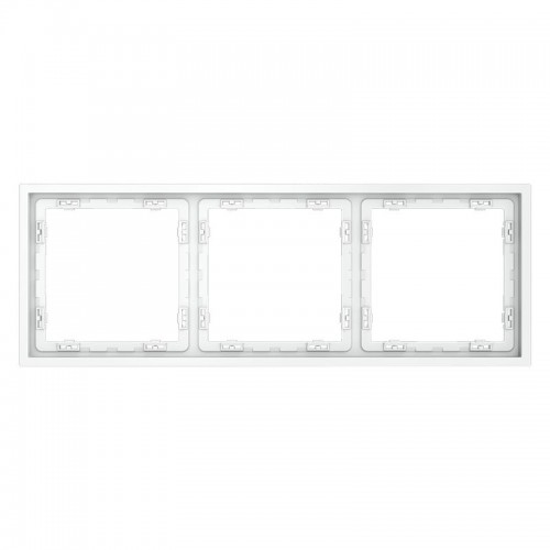 Рамка 3-м S70 пластик. бел. матов. Voltum VLS100302