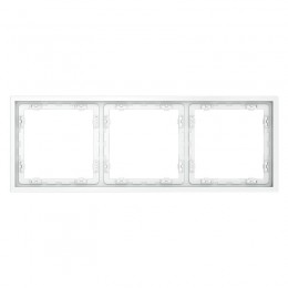 Рамка 3-м S70 пластик. бел. матов. Voltum VLS100302