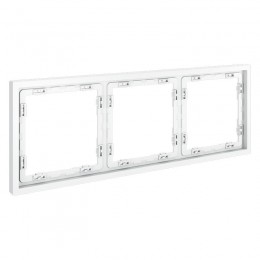 Рамка 3-м S70 пластик. бел. матов. Voltum VLS100302