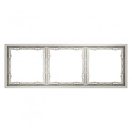 Рамка 3-м S70 пластик. кашемир Voltum VLS100303
