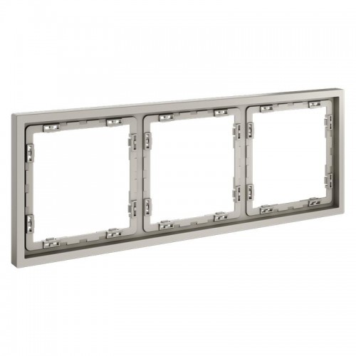 Рамка 3-м S70 пластик. кашемир Voltum VLS100303