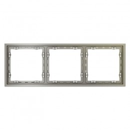 Рамка 3-м S70 пластик. шелк Voltum VLS100304