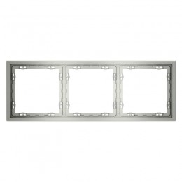 Рамка 3-м S70 пластик. сталь Voltum VLS100305