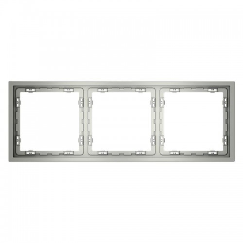 Рамка 3-м S70 пластик. сталь Voltum VLS100305