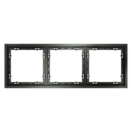 Рамка 3-м S70 пластик. титан Voltum VLS100306