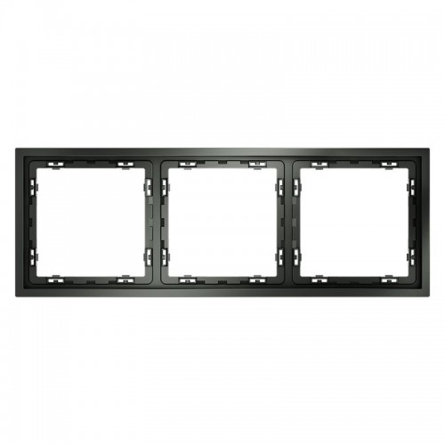 Рамка 3-м S70 пластик. титан Voltum VLS100306