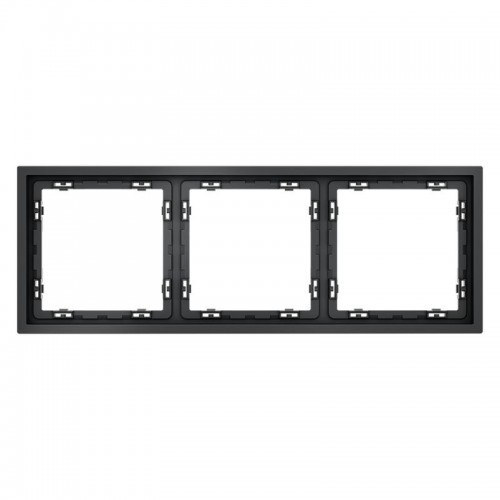 Рамка 3-м S70 пластик. графит Voltum VLS100307