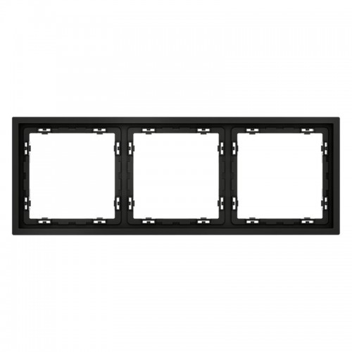 Рамка 3-м S70 пластик. черн. матов. Voltum VLS100308