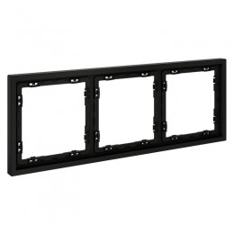 Рамка 3-м S70 пластик. черн. матов. Voltum VLS100308