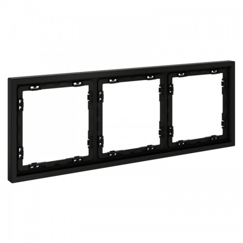 Рамка 3-м S70 пластик. черн. матов. Voltum VLS100308