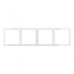 Рамка 4-м S70 пластик. бел. глянцевый Voltum VLS100401
