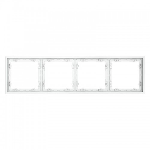 Рамка 4-м S70 пластик. бел. матов. Voltum VLS100402