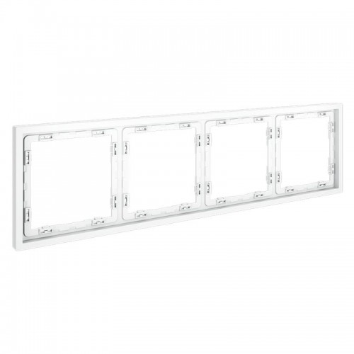Рамка 4-м S70 пластик. бел. матов. Voltum VLS100402