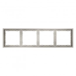 Рамка 4-м S70 пластик. кашемир Voltum VLS100403