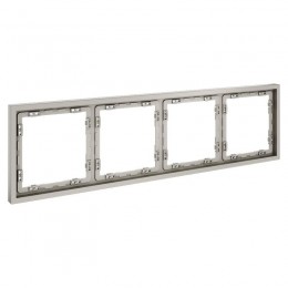 Рамка 4-м S70 пластик. кашемир Voltum VLS100403