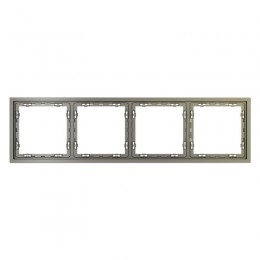 Рамка 4-м S70 пластик. шелк Voltum VLS100404