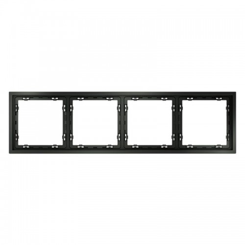 Рамка 4-м S70 пластик. титан Voltum VLS100406