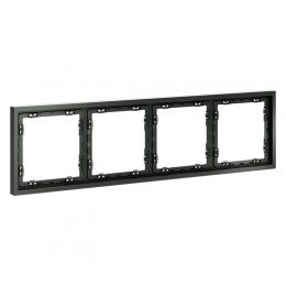 Рамка 4-м S70 пластик. титан Voltum VLS100406