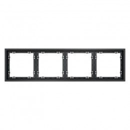 Рамка 4-м S70 пластик. графит Voltum VLS100407