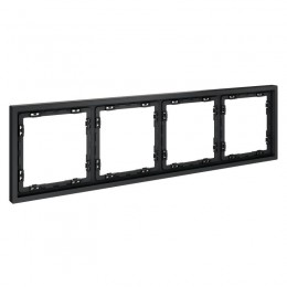 Рамка 4-м S70 пластик. графит Voltum VLS100407