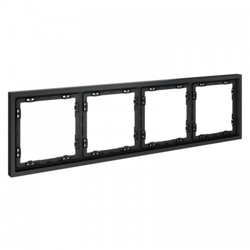 Рамка 4-м S70 пластик. графит Voltum VLS100407