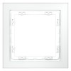 Рамка 1-м S70 стеклян. бел. матов. Voltum VLS110102