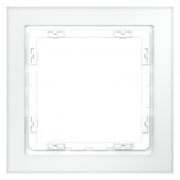 Рамка 1-м S70 стеклян. бел. матов. Voltum VLS110102