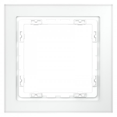 Рамка 1-м S70 стеклян. бел. матов. Voltum VLS110102