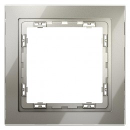 Рамка 1-м S70 стеклян. шелк Voltum VLS110104