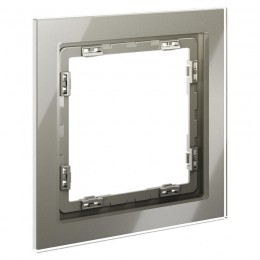 Рамка 1-м S70 стеклян. шелк Voltum VLS110104